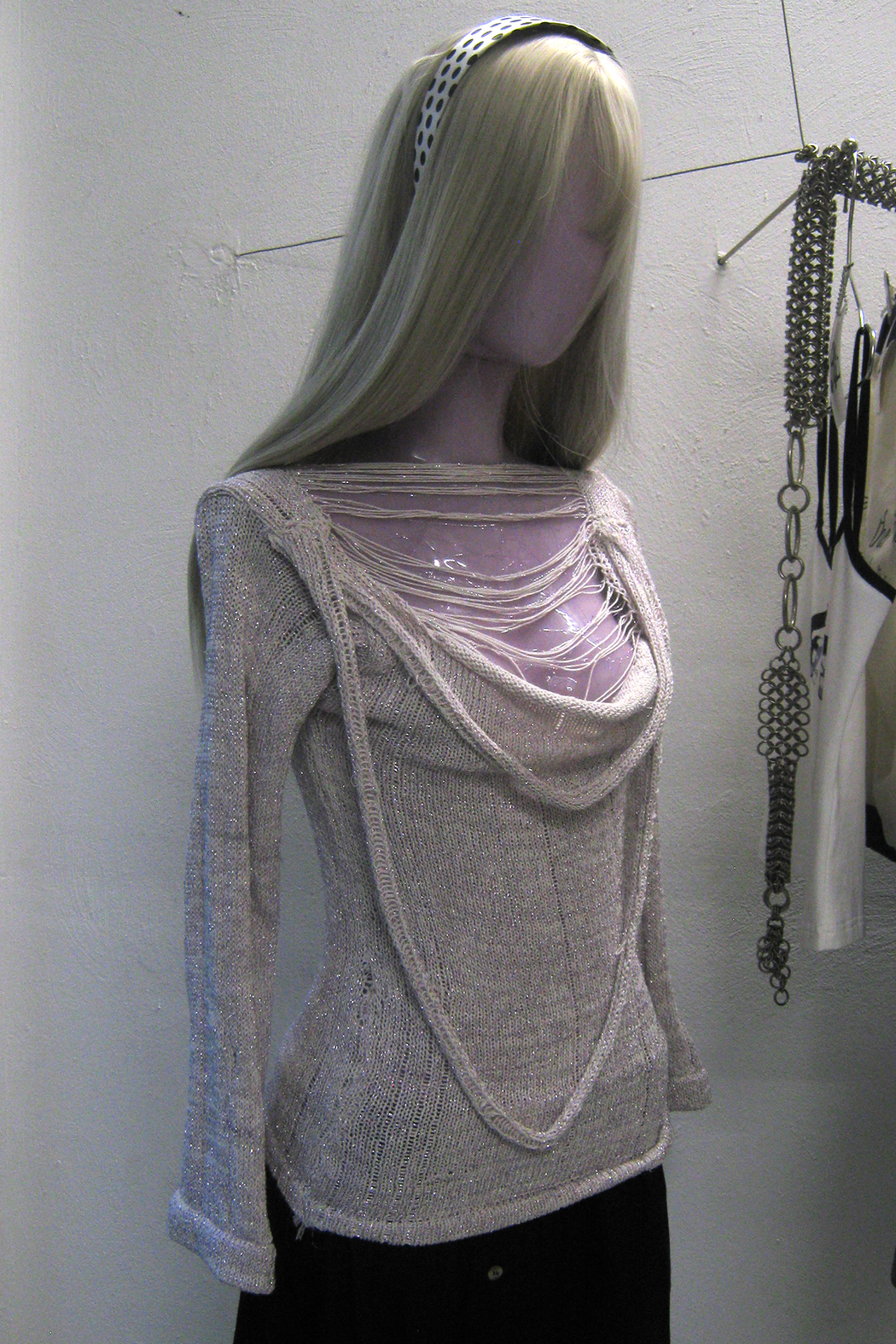 Purple Sparkle Thread Sweater