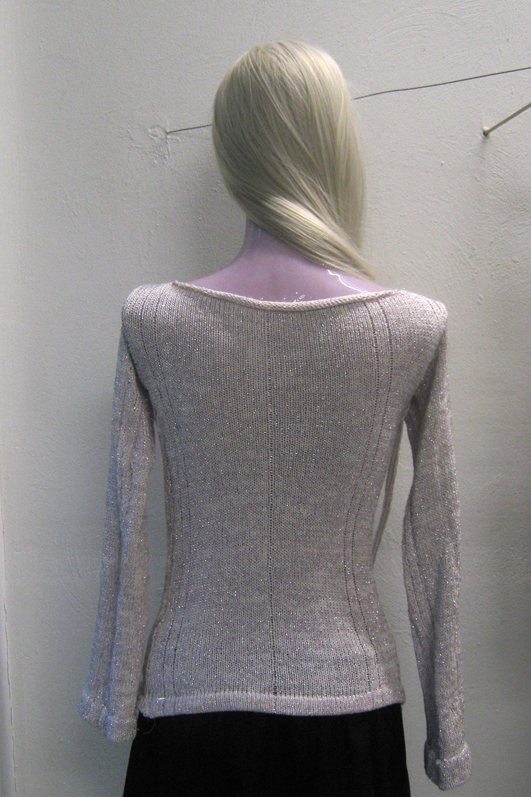 Purple Sparkle Thread Sweater