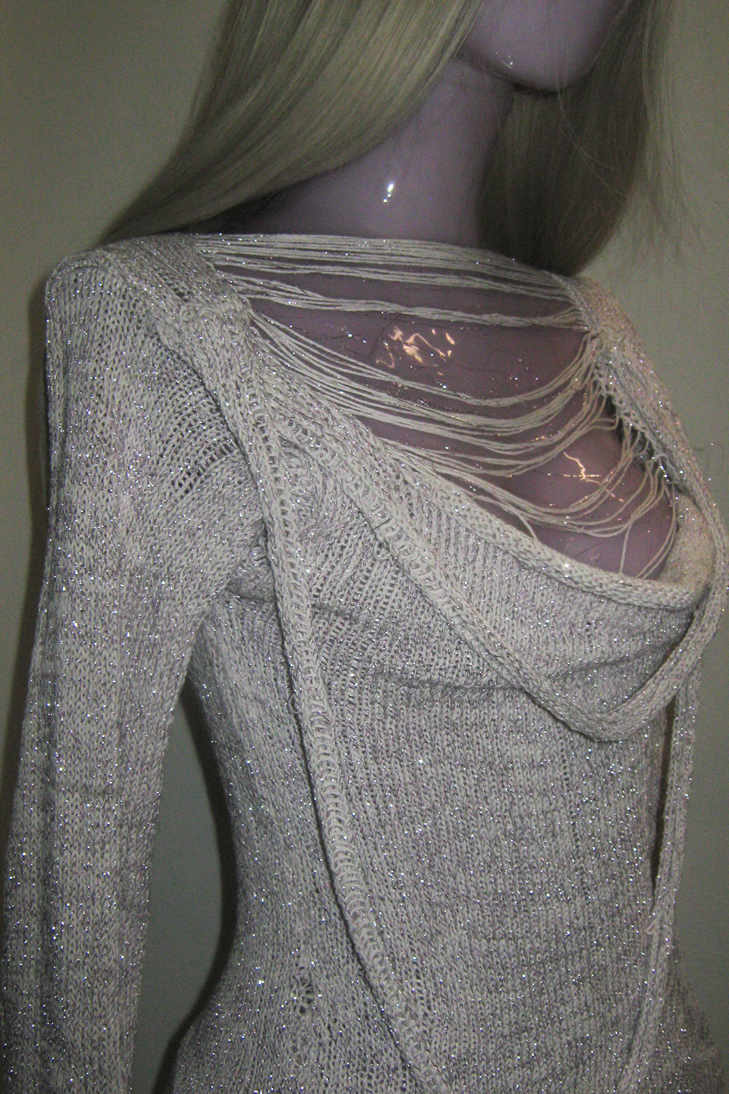 Purple Sparkle Thread Sweater