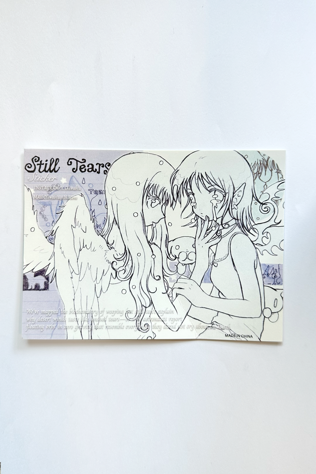 STILL TEARS 3D STICKERS - OLIWA