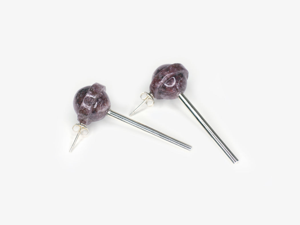 Sucker Earrings Sour - Grape