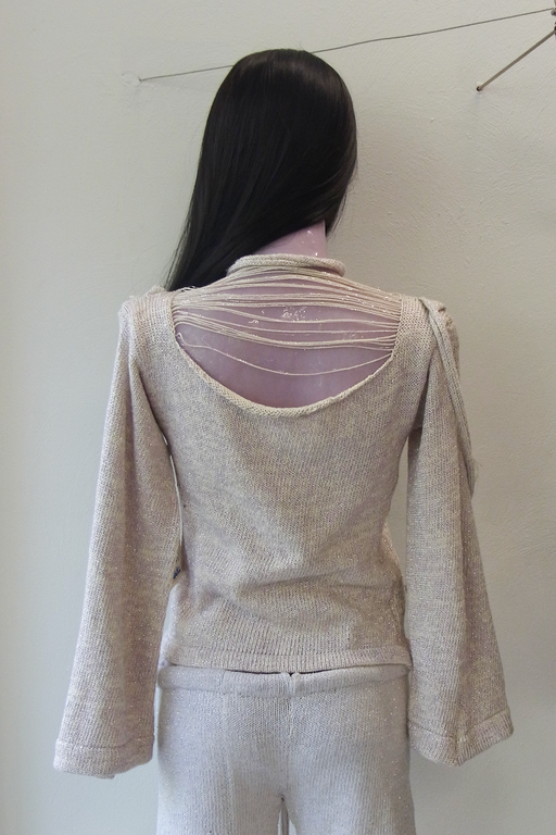 Purple Sparkle Thread Sweater