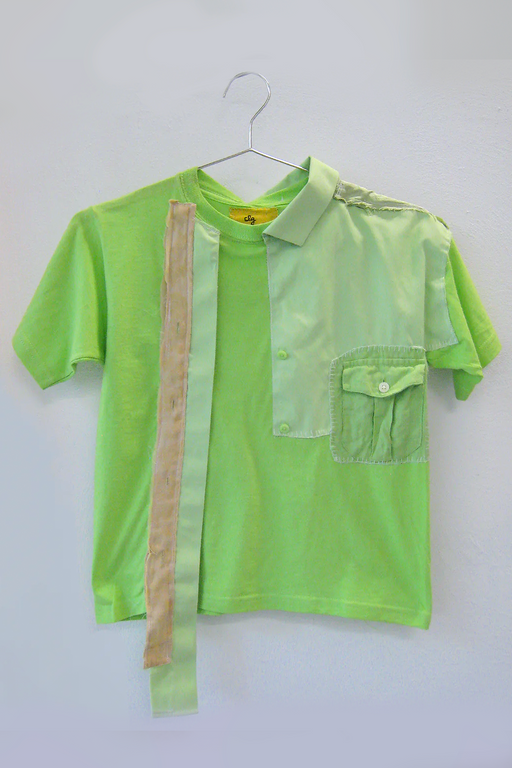 Green Baby Tee With Patches