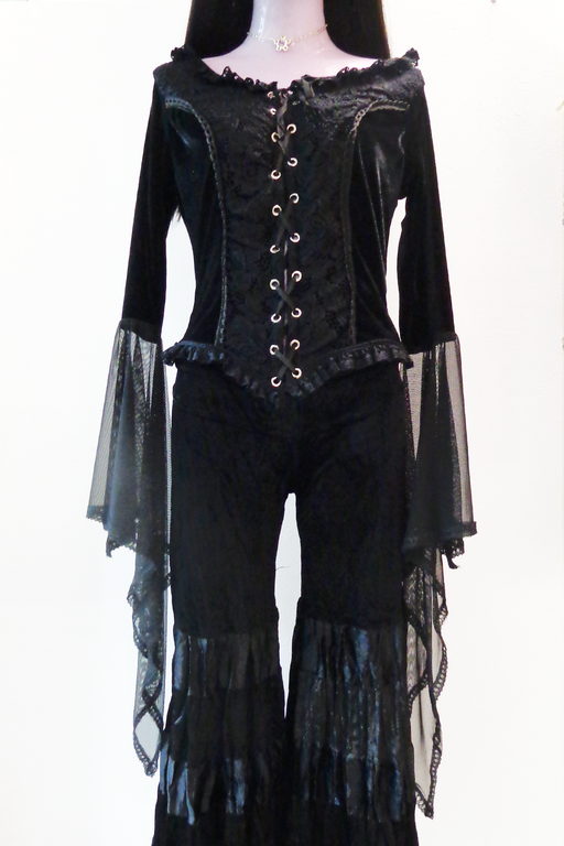 VELVET CORSET DRACULA TOP
