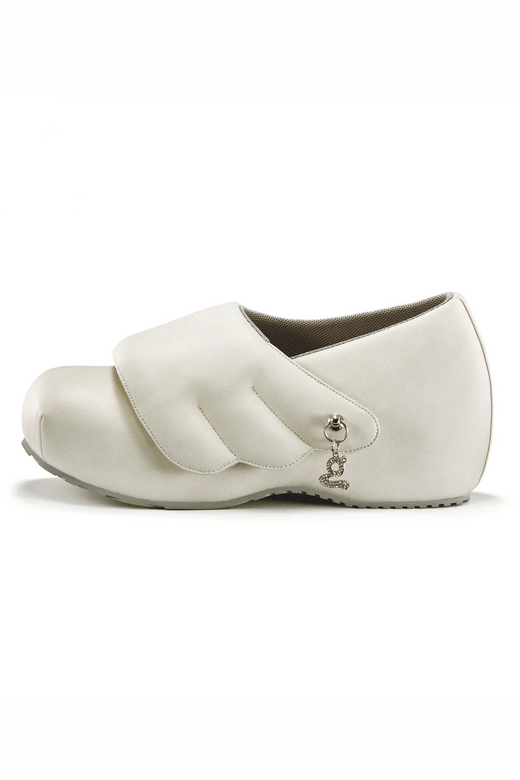 WHITE WING PLATFORM SHOE